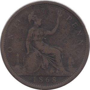 1868 PENNY ( NF ) - PENNY - Cambridgeshire Coins