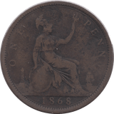 1868 PENNY ( NF ) - PENNY - Cambridgeshire Coins