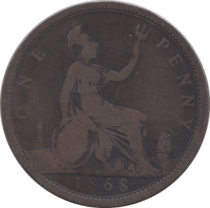 1868 PENNY ( NF ) - Penny - Cambridgeshire Coins
