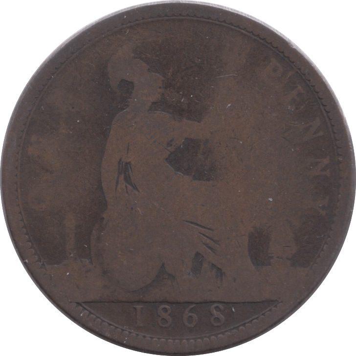 1868 PENNY ( POOR ) 1 - PENNY - Cambridgeshire Coins