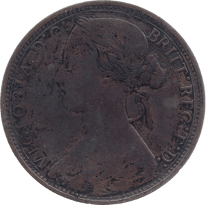 1868 PENNY ( VF ) 3 - Penny - Cambridgeshire Coins