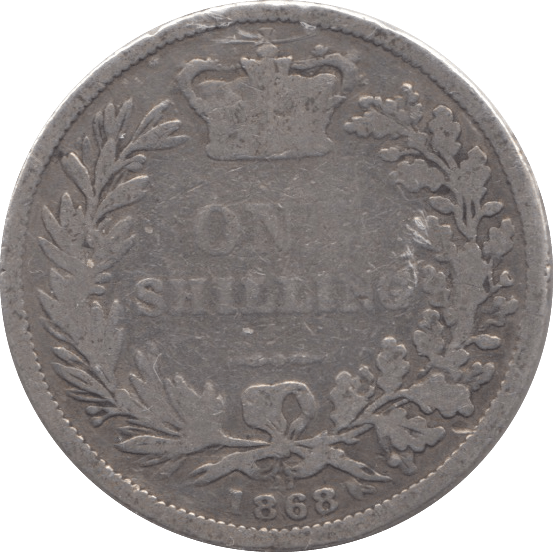 1868 SHILLING ( EF ) DIE 21 - Shilling - Cambridgeshire Coins