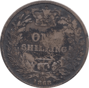1868 SHILLING ( FAIR ) DIE 33 - Shilling - Cambridgeshire Coins
