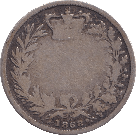 1868 SHILLING ( FAIR ) - Shilling - Cambridgeshire Coins
