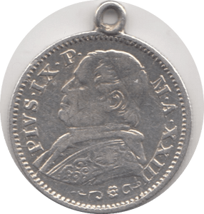 1868 SILVER 10 SOLDI PAPAL STATES - SILVER WORLD COINS - Cambridgeshire Coins