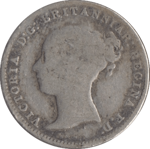 1868 SILVER THREEPENCE ( FAIR ) 2 - Threepence - Cambridgeshire Coins
