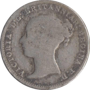 1868 SILVER THREEPENCE ( FAIR ) 2 - Threepence - Cambridgeshire Coins