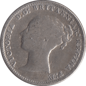 1868 SILVER THREEPENCE ( FAIR ) 3 - Threepence - Cambridgeshire Coins