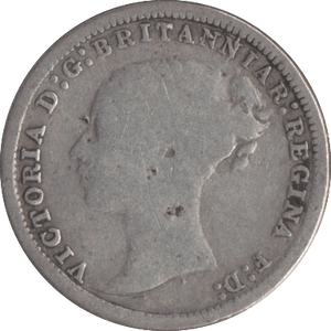 1868 SILVER THREEPENCE ( FAIR ) - Threepence - Cambridgeshire Coins