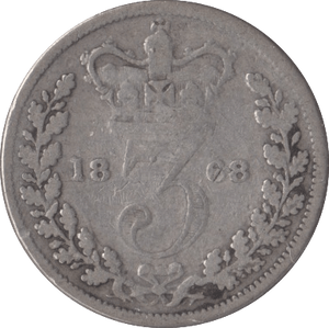 1868 SILVER THREEPENCE ( FAIR ) - Threepence - Cambridgeshire Coins