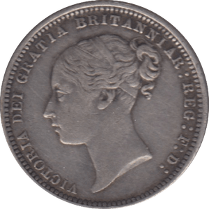 1868 SIXPENCE ( GVF ) DIE 12 - SIXPENCE - Cambridgeshire Coins