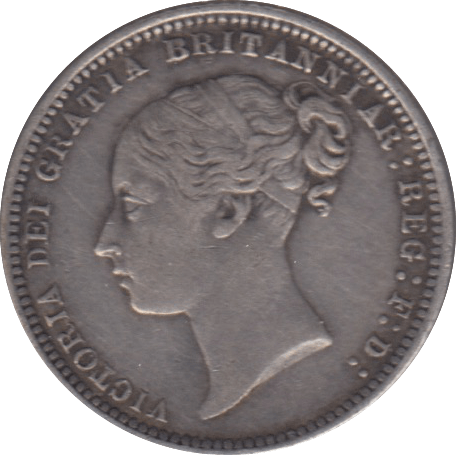 1868 SIXPENCE ( GVF ) DIE 12 - SIXPENCE - Cambridgeshire Coins