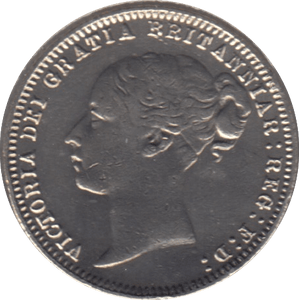 1868 SIXPENCE ( GVF ) - SIXPENCE - Cambridgeshire Coins