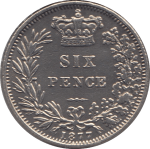 1868 SIXPENCE ( GVF ) - SIXPENCE - Cambridgeshire Coins
