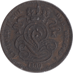 1869 1 CENT BELGIUM - WORLD COINS - Cambridgeshire Coins