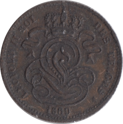 1869 1 CENT BELGIUM - WORLD COINS - Cambridgeshire Coins