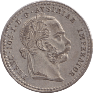 1869 10 KREUZER AUSTRIA - WORLD COINS - Cambridgeshire Coins