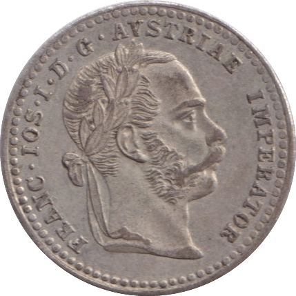 1869 10 KREUZER AUSTRIA - WORLD COINS - Cambridgeshire Coins