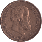 1869 20 REALES SPAIN - WORLD COINS - Cambridgeshire Coins