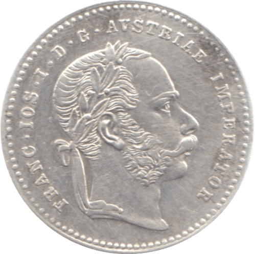 1869 AUSTRIA SILVER 20 KREUZER - SILVER WORLD COINS - Cambridgeshire Coins