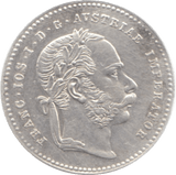 1869 AUSTRIA SILVER 20 KREUZER - SILVER WORLD COINS - Cambridgeshire Coins