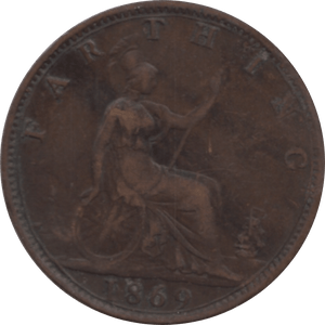 1869 FARTHING 2 ( GF ) 84 - Farthing - Cambridgeshire Coins