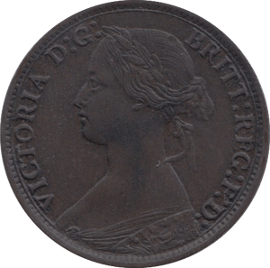 1869 FARTHING ( EF ) - Farthing - Cambridgeshire Coins