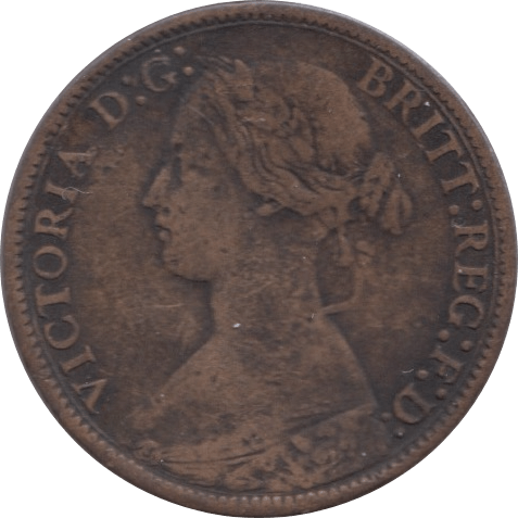 1869 FARTHING ( FINE ) 1 - Farthing - Cambridgeshire Coins