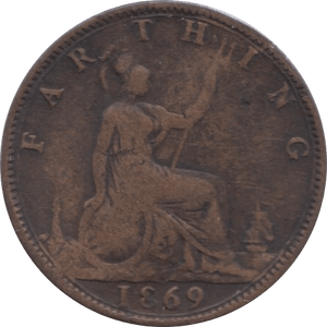 1869 FARTHING ( FINE ) 1 - Farthing - Cambridgeshire Coins
