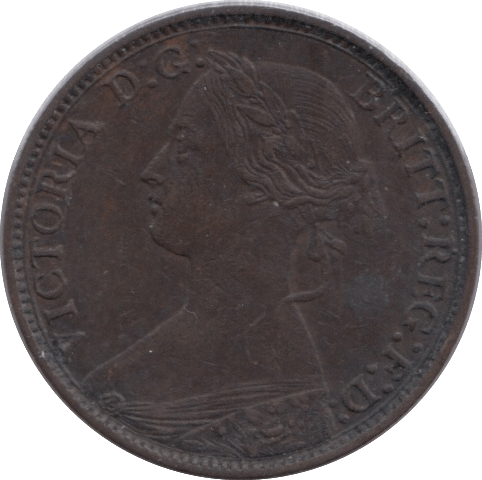 1869 FARTHING ( VF ) - Farthing - Cambridgeshire Coins