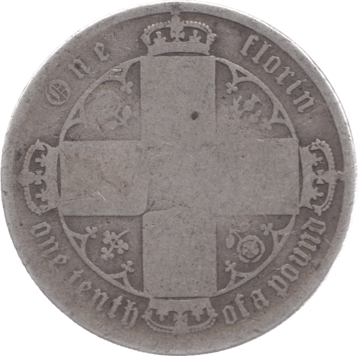 1869 FLORIN 2 DIE 5 ( FAIR ) - Florin - Cambridgeshire Coins