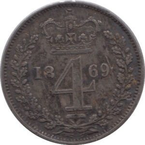 1869 FOURPENCE ( GVF ) - Fourpence - Cambridgeshire Coins