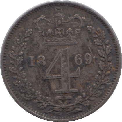 1869 FOURPENCE ( GVF ) - Fourpence - Cambridgeshire Coins