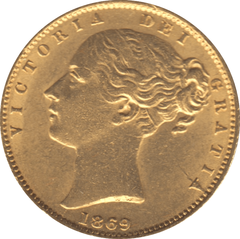 1869 GOLD SOVEREIGN ( EF ) DIE 21 - Sovereign - Cambridgeshire Coins