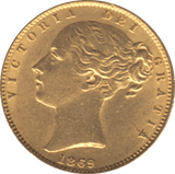 1869 GOLD SOVEREIGN ( EF ) DIE 21 - Sovereign - Cambridgeshire Coins