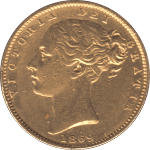 1869 GOLD SOVEREIGN ( GVF ) DIE 35 - Sovereign - Cambridgeshire Coins