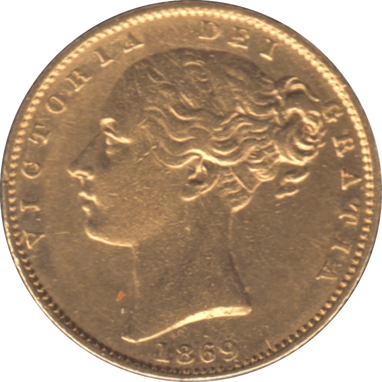 1869 GOLD SOVEREIGN ( GVF ) DIE 35 - Sovereign - Cambridgeshire Coins