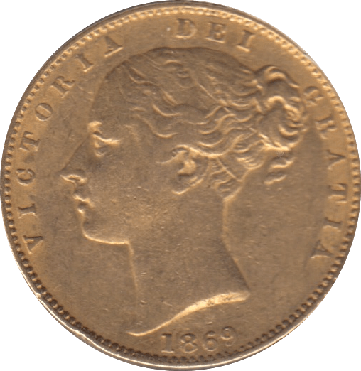 1869 GOLD SOVEREIGN ( GVF ) DIE 36 - Sovereign - Cambridgeshire Coins