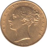 1869 GOLD SOVEREIGN ( GVF ) DIE 4 - Sovereign - Cambridgeshire Coins