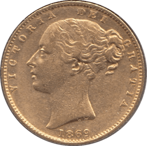 1869 GOLD SOVEREIGN ( GVF ) DIE 55 - Sovereign - Cambridgeshire Coins