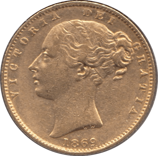 1869 GOLD SOVEREIGN ( GVF ) DIE 55 - Sovereign - Cambridgeshire Coins