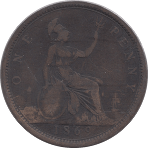 1869 PENNY ( FINE ) - Penny - Cambridgeshire Coins