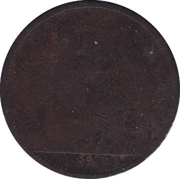 1869 PENNY ( POOR ) RARE D - Penny - Cambridgeshire Coins