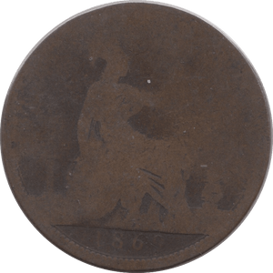 1869 PENNY RARE ( POOR ) - Penny - Cambridgeshire Coins