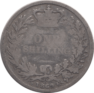 1869 SHILLING DIE 15 ( FAIR ) 13 - Shilling - Cambridgeshire Coins