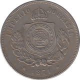1870 200 REIS BRAZIL - WORLD COINS - Cambridgeshire Coins