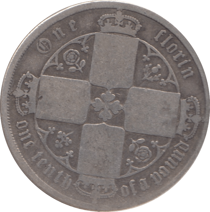 1870 FLORIN ( FAIR ) DIE 20 - FLORIN - Cambridgeshire Coins