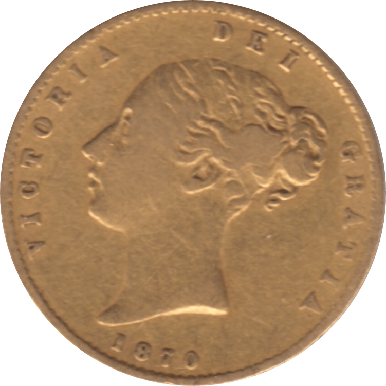 1870 GOLD HALF SOVEREIGN DIE 41 ( GF ) - Half Sovereign - Cambridgeshire Coins