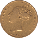 1870 GOLD HALF SOVEREIGN DIE 41 ( GF ) - Half Sovereign - Cambridgeshire Coins