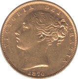 1870 GOLD SOVEREIGN ( EF ) DIE 89 - Sovereign - Cambridgeshire Coins